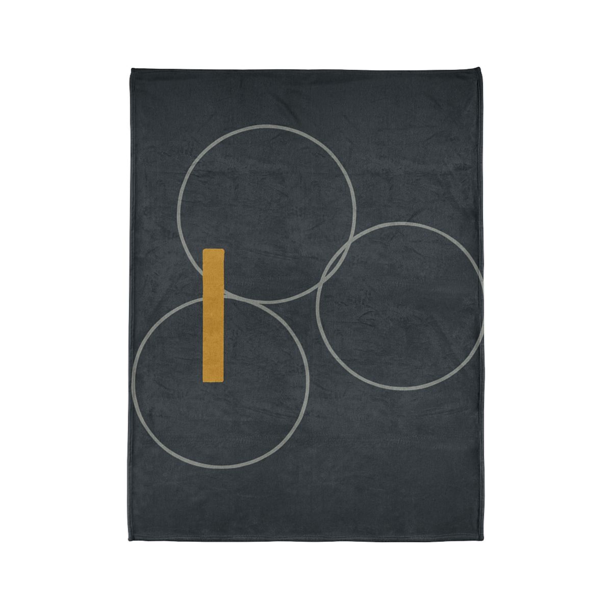 Three Rings With Shared Tangent Bar decorative home blankets