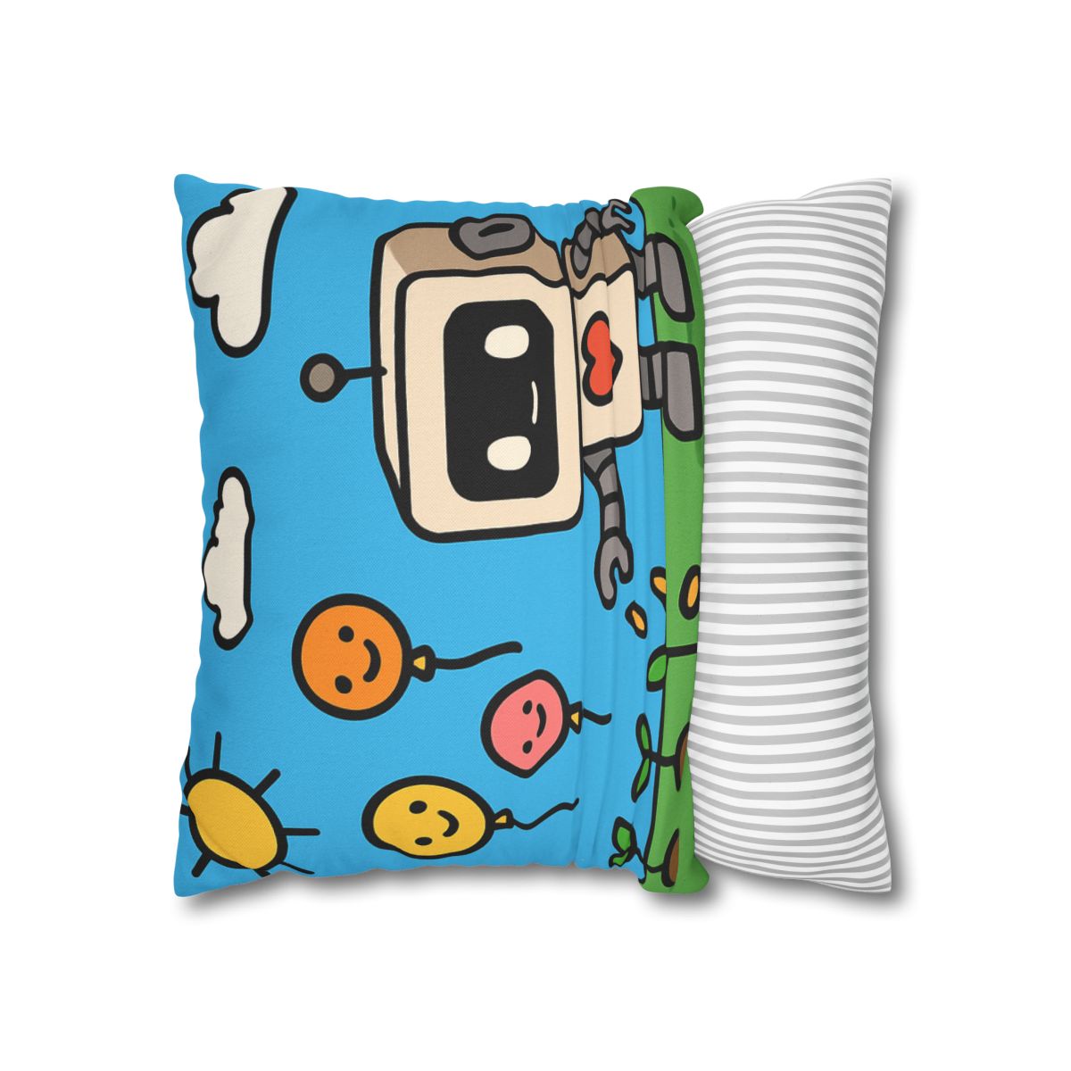 Robot Garden Of Flying Seeds stylish decorative pillowcases
