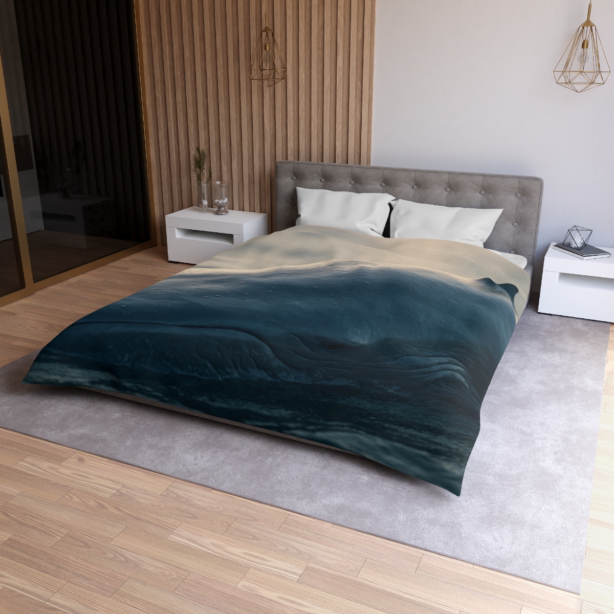 Deep Song Blue Whale trendy bedroom duvets