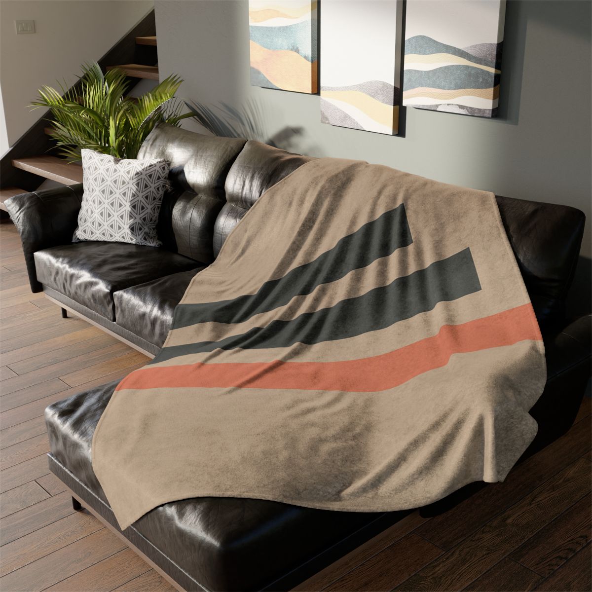 Balanced Triad Of Bars trendy patterned blankets