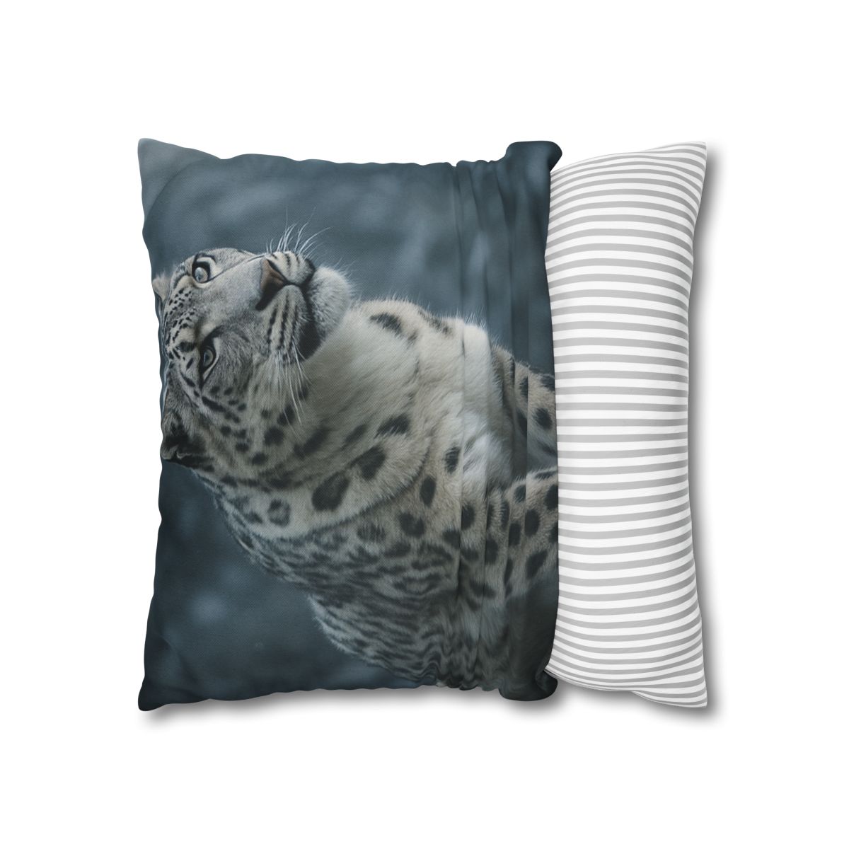 Crest Of Silence Snow Leopard soft cotton pillow cases