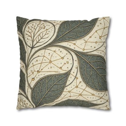 Leaf Vein Starchart Filigree designer print pillow cases