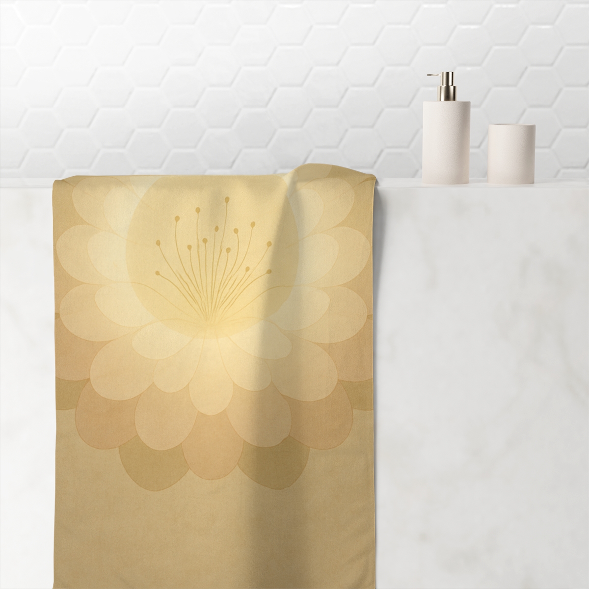 Petal Halo Lattice decorative home towels