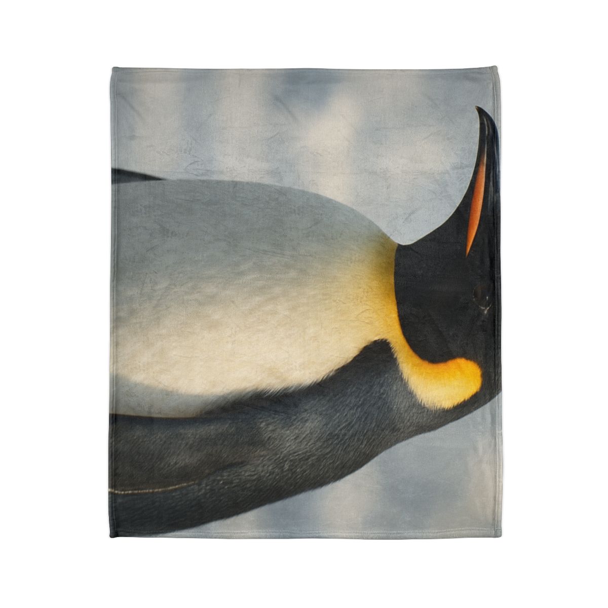Aurora Drift Emperor Penguin personalized cozy blankets