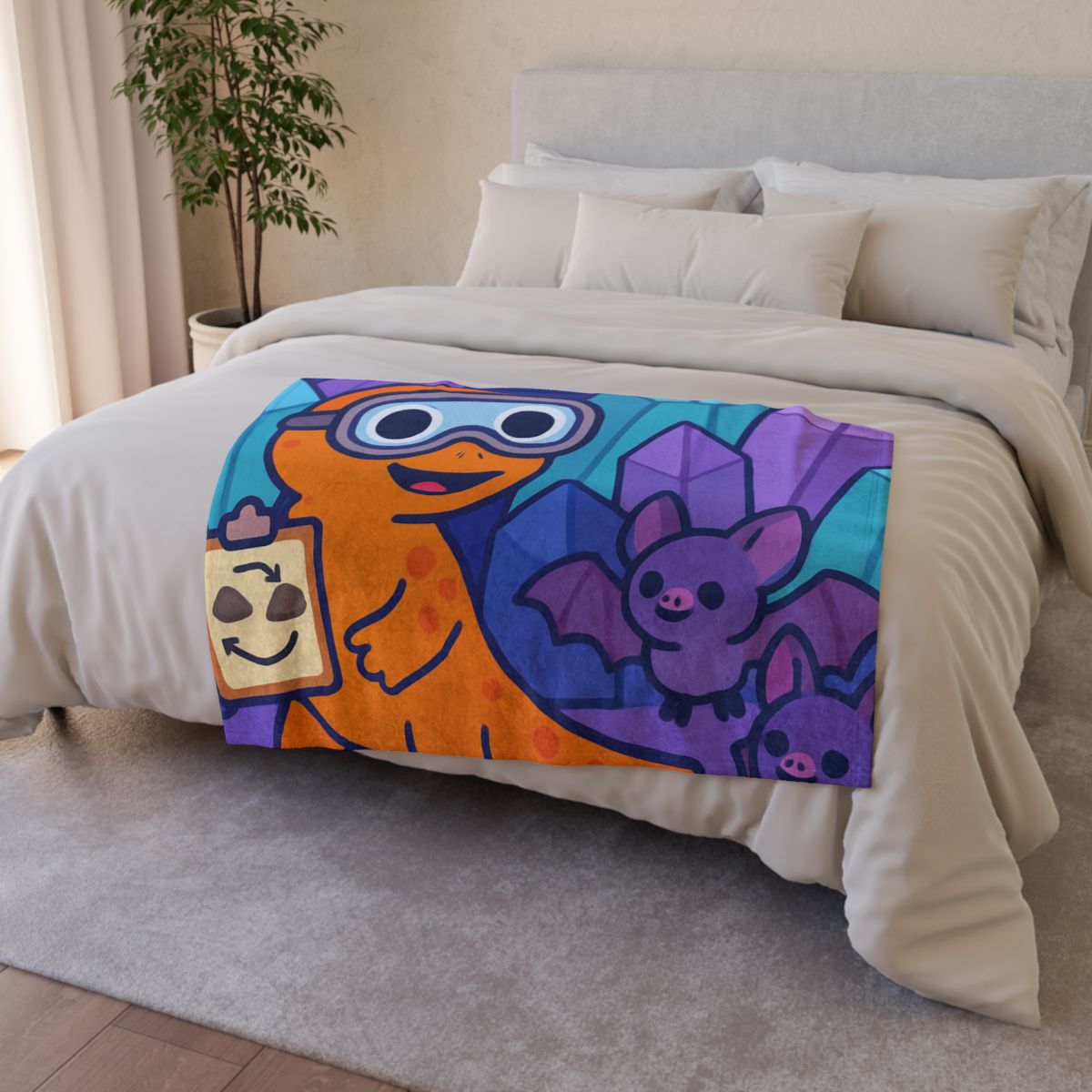 Crystal Cavern Salamander Science Team decorative home blankets