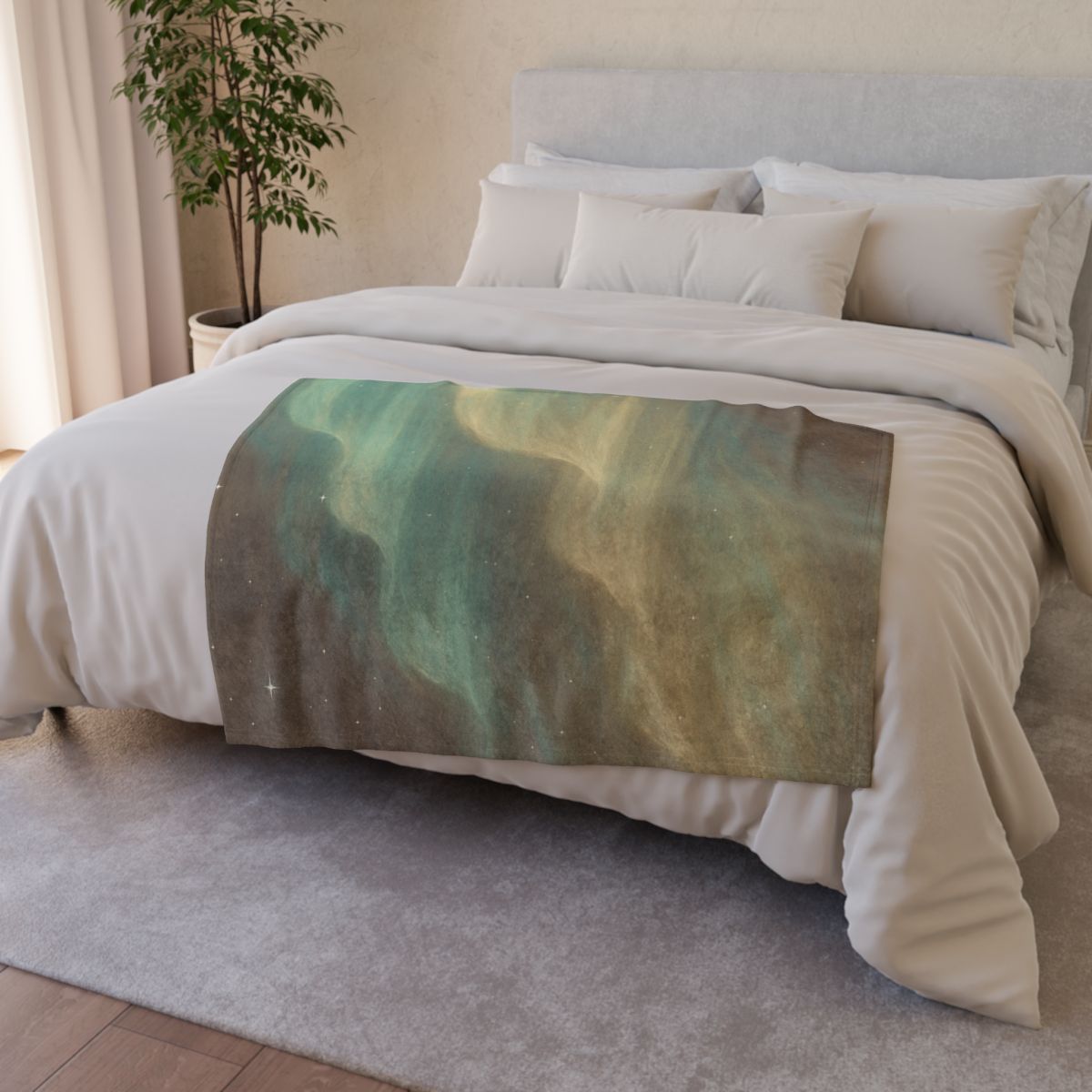 Auroral Dust Cascade personalized cozy blankets