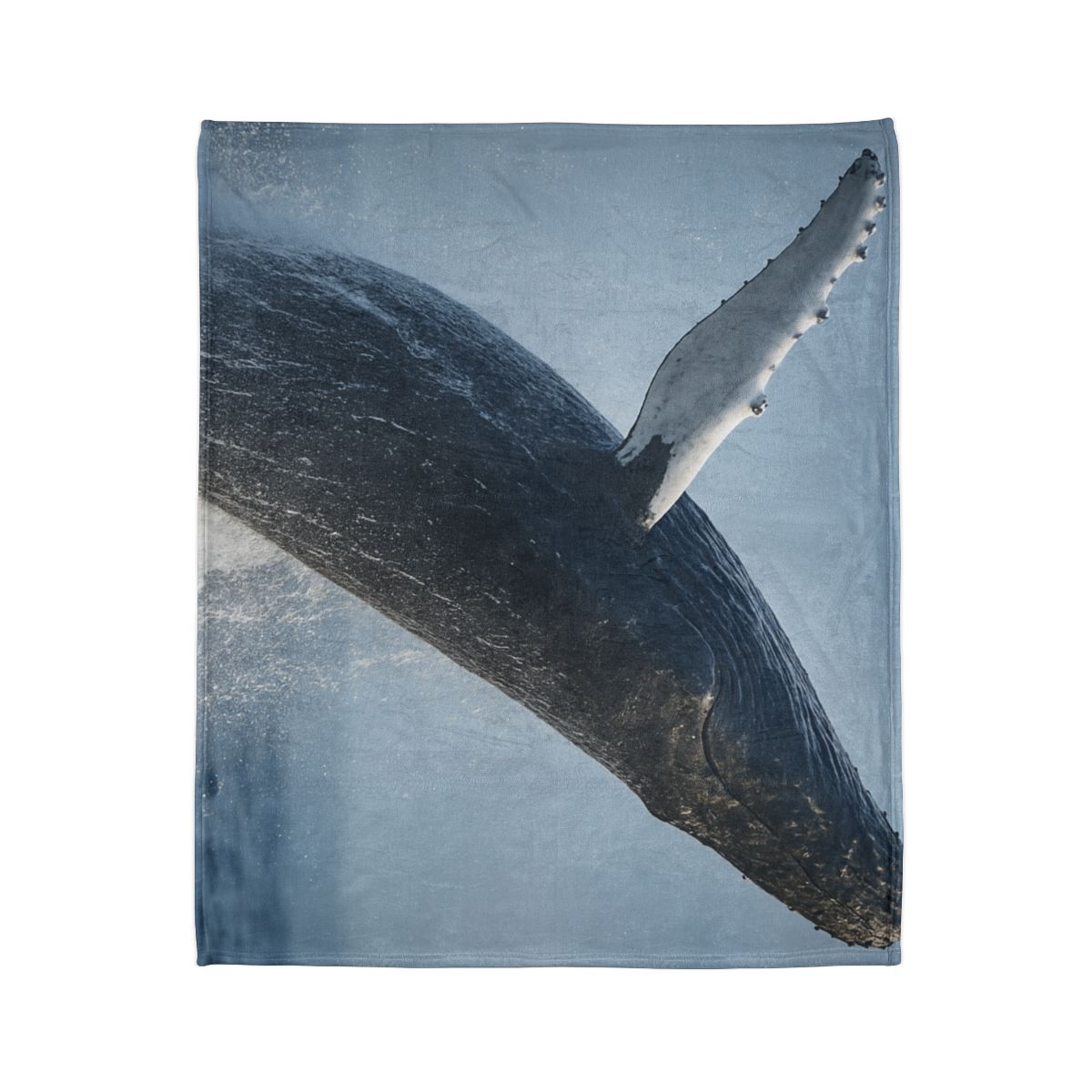 Humpback Whale Rising Calm custom blankets