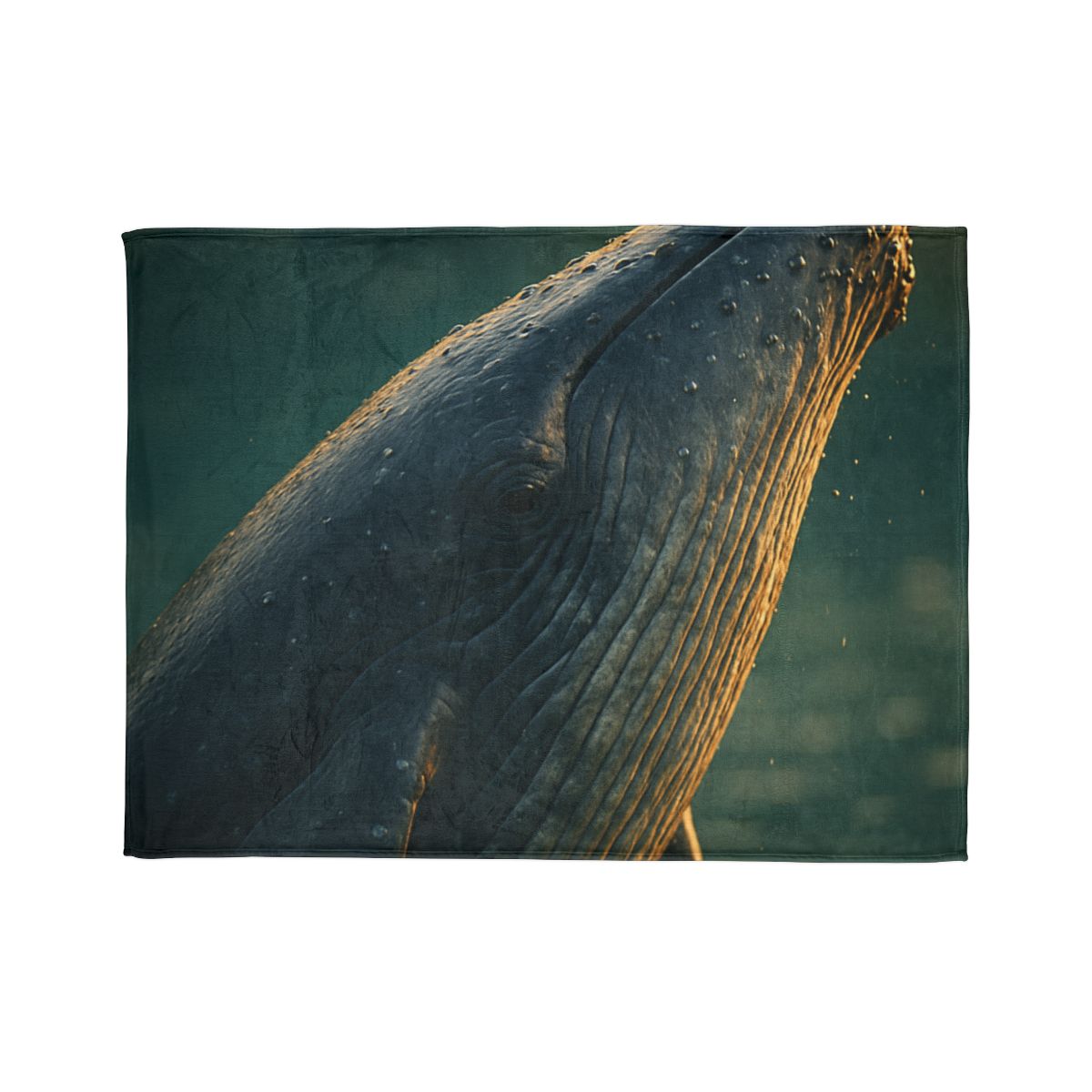 Silver Surge Humpback Whale soft fleece blankets