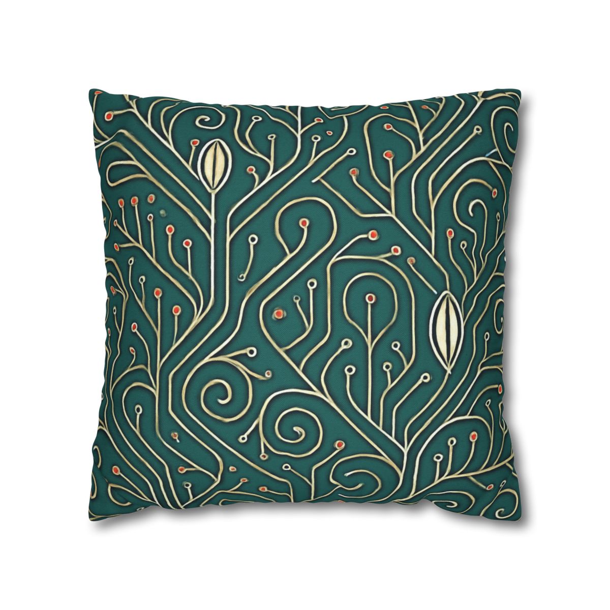 Vine Circuit Filigree designer print pillow cases