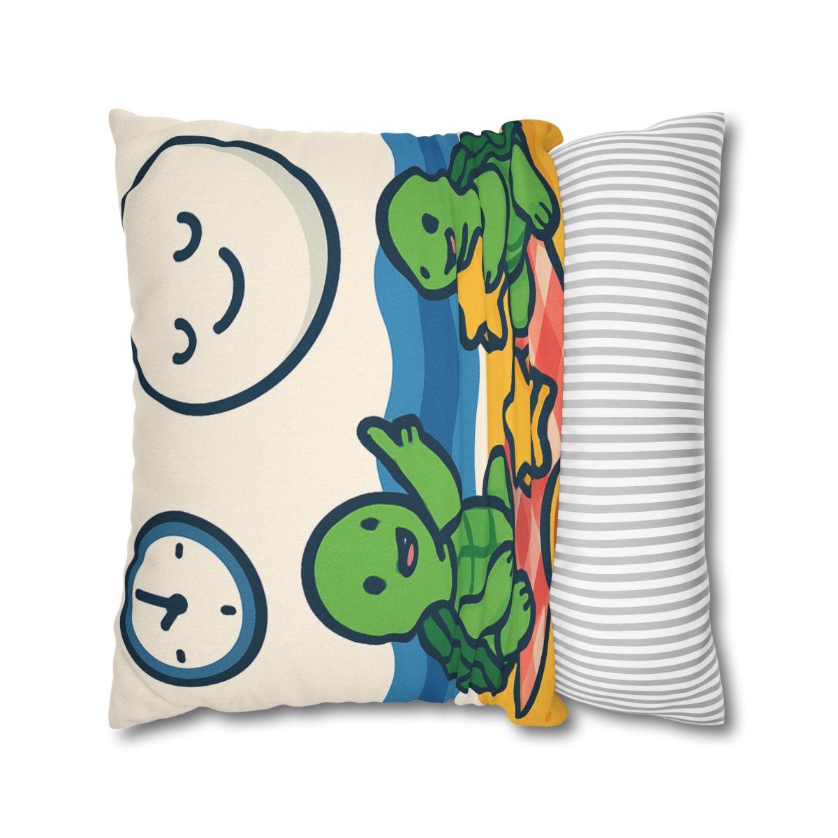 Moon Turtles Tide Time Picnic personalized pillow covers
