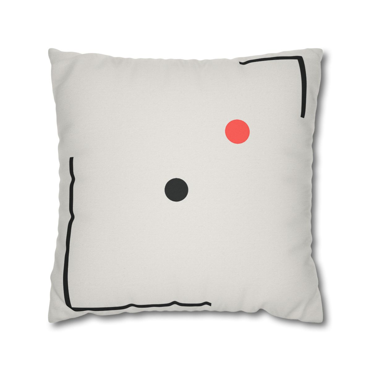 Nested Corner Frames With Two Dots trendy patterned pillow cases