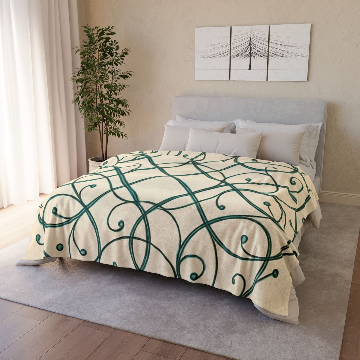Vine Lattice Halo decorative home blankets