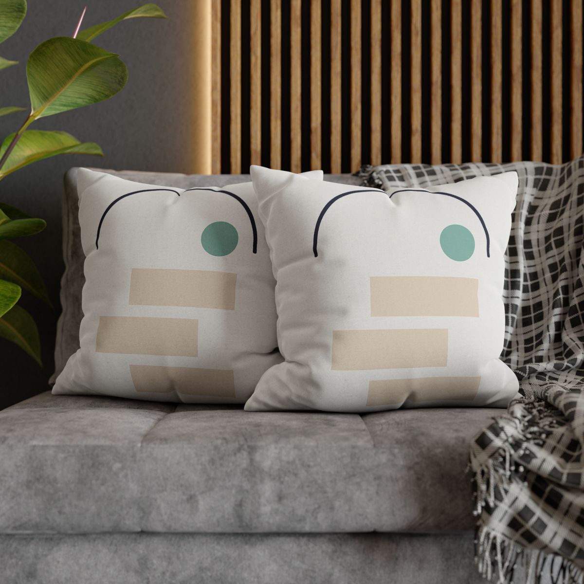 Quiet Arc With Stepped Blocks unique gift pillow cases