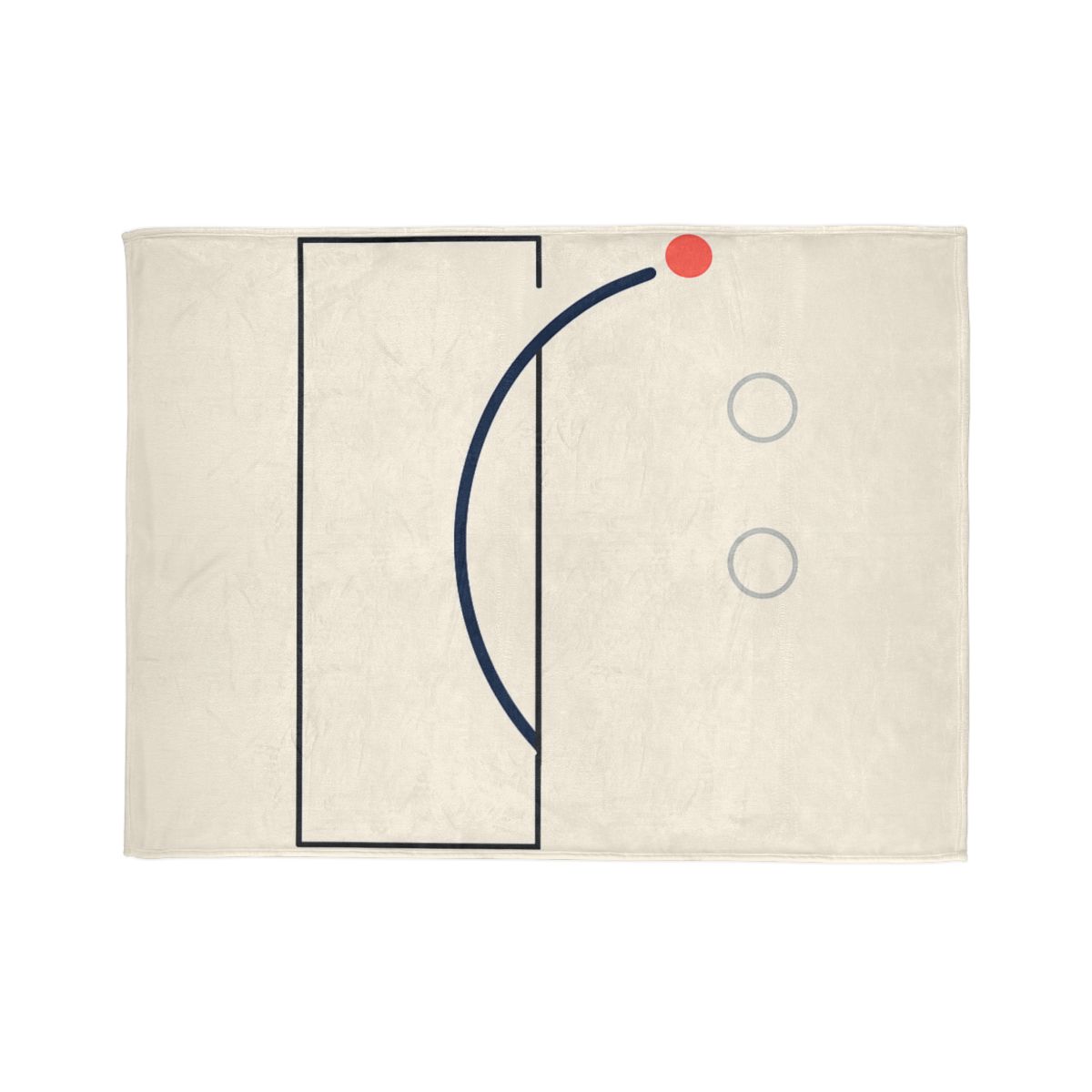 Offset Frame With Orbit Arc personalized cozy blankets