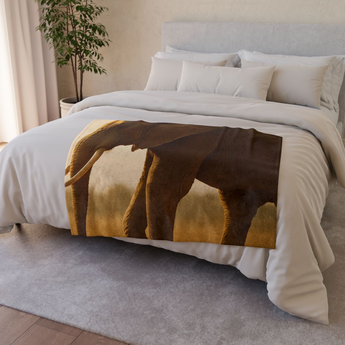 Savannah Sentinel Elephant custom blankets