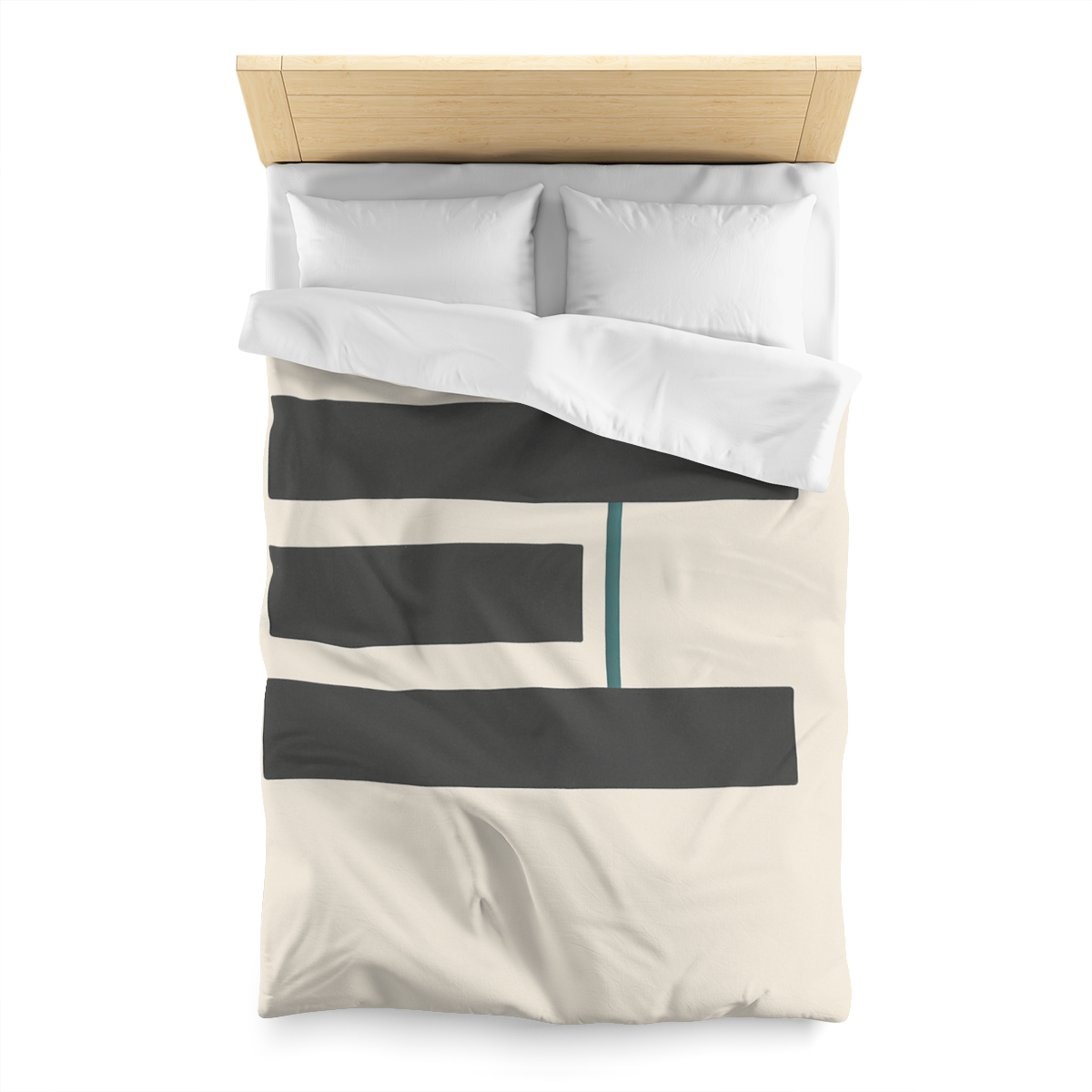 Staggered Bars With Quiet Opening designer printed duvets