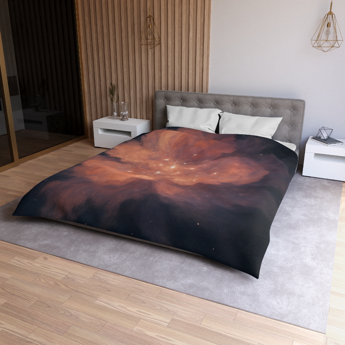 Celestial Dust Bloom personalized bedding duvets