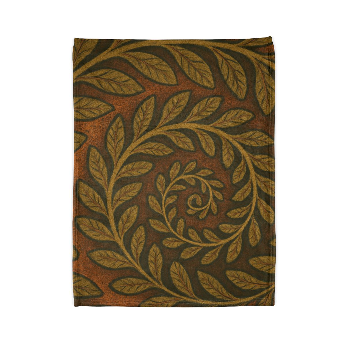 Frond Spiral Weave designer printed blankets