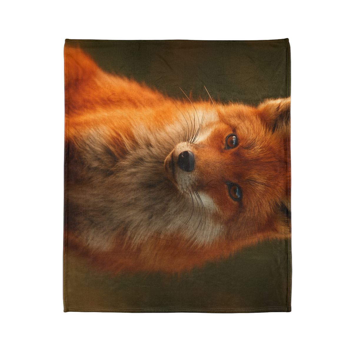 Crimson Whisper Red Fox decorative home blankets