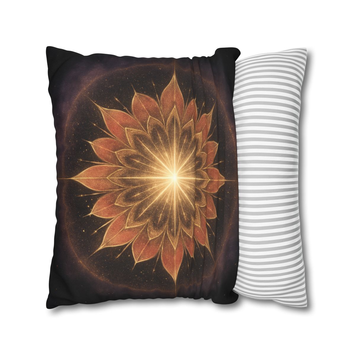 Starburst Petal Crown soft cotton pillow cases