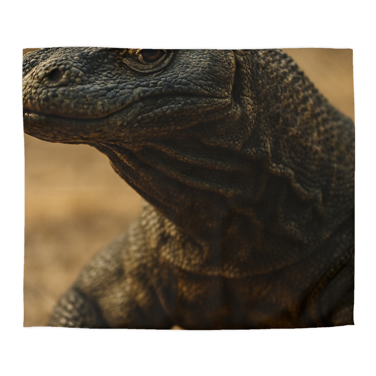 Ancient Sentinel Komodo Dragon designer printed duvets