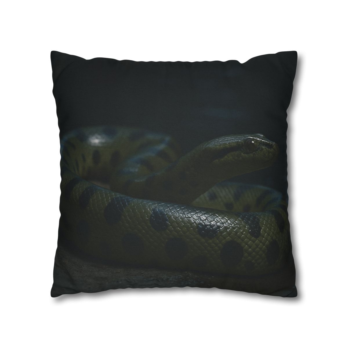 Moonlit Coil Green Anaconda personalized pillow covers