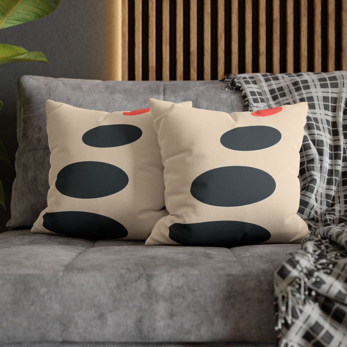 Staggered Ovals With Pause comfortable bedding pillow covers