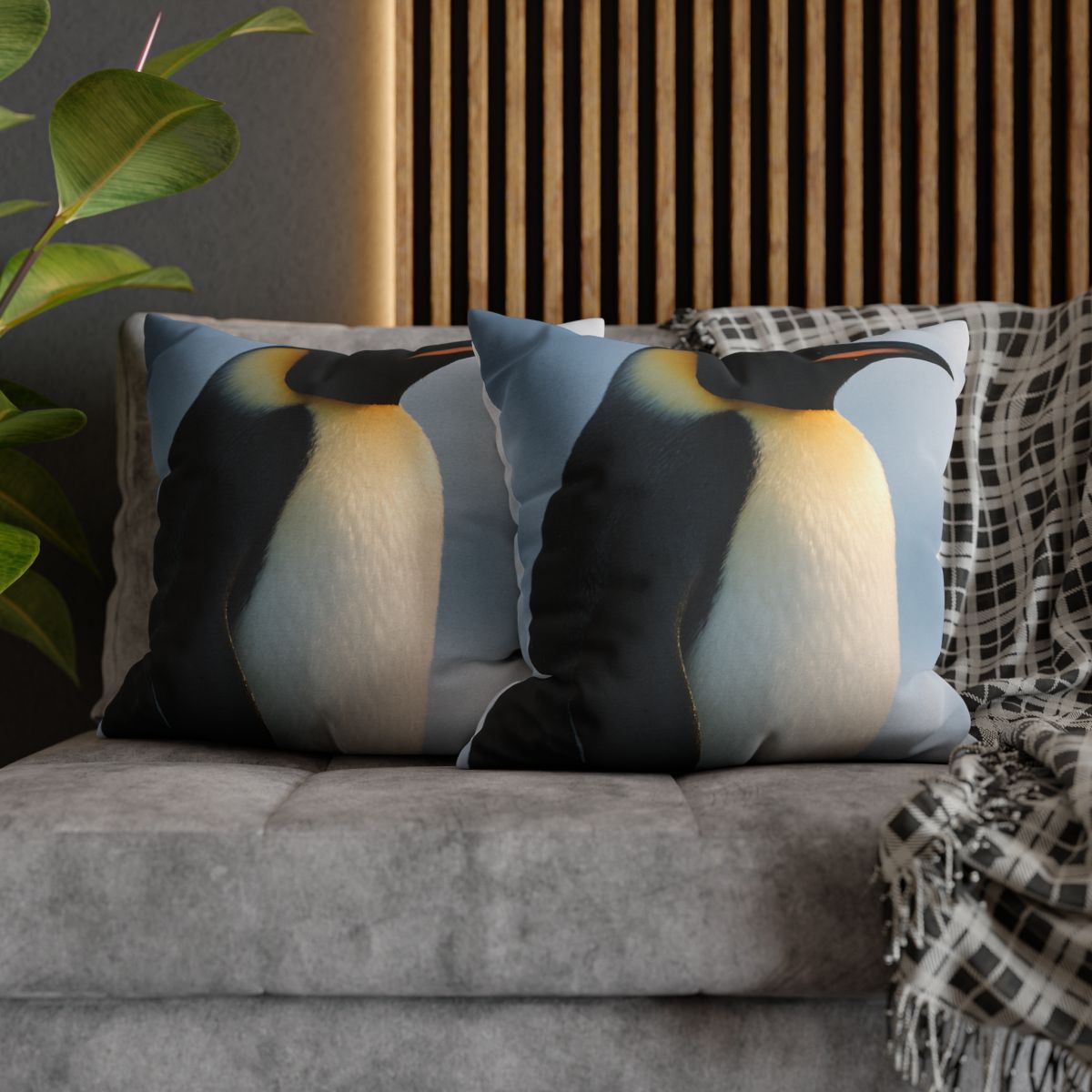 Glacier Gaze Emperor Penguin unique gift pillow cases