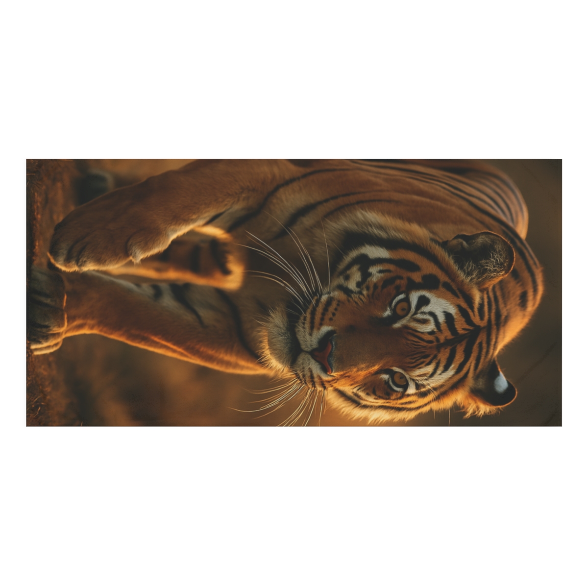 Bengal Tiger Forest Stalker designer printed towels