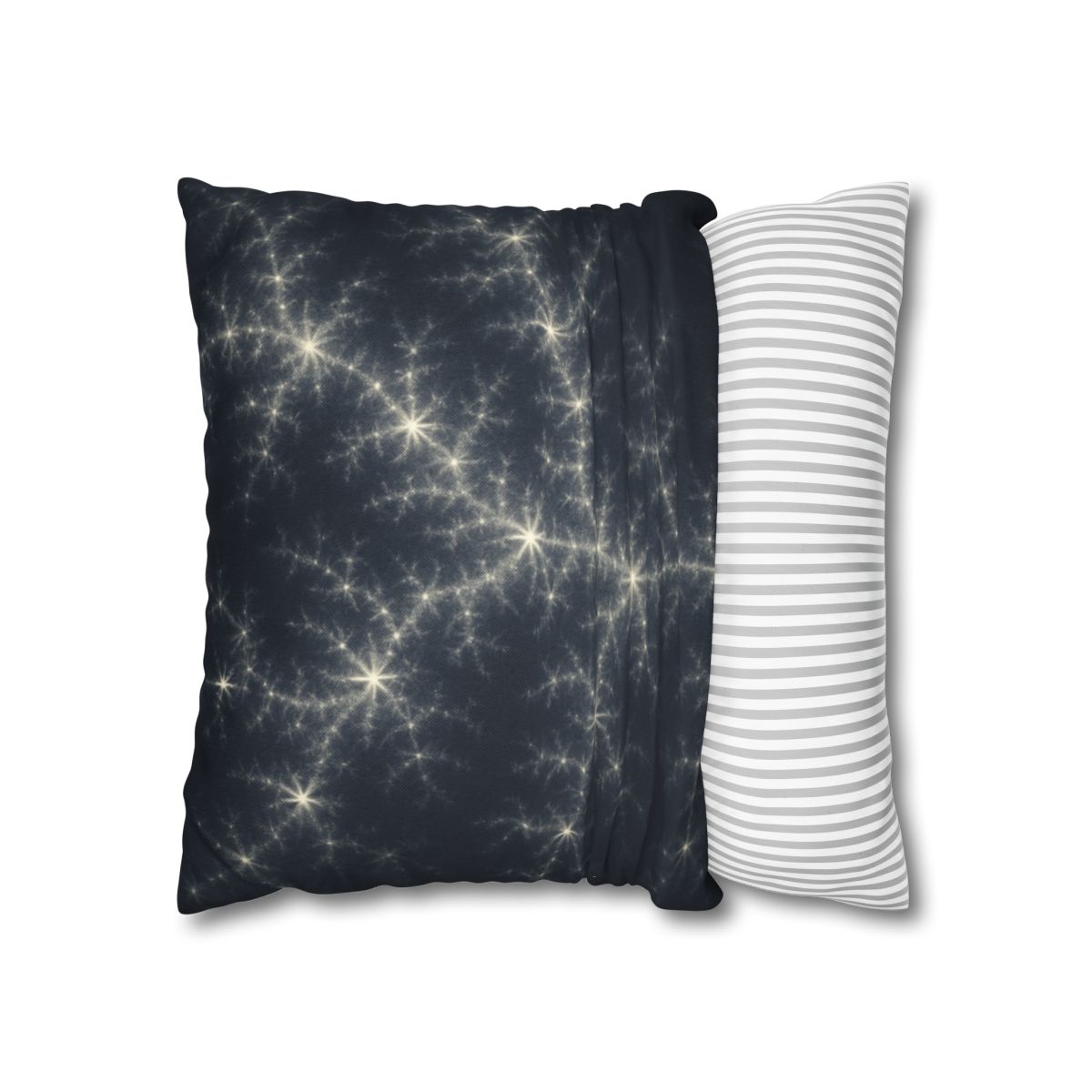 Starlit Fractal Cluster Drift stylish decorative pillowcases