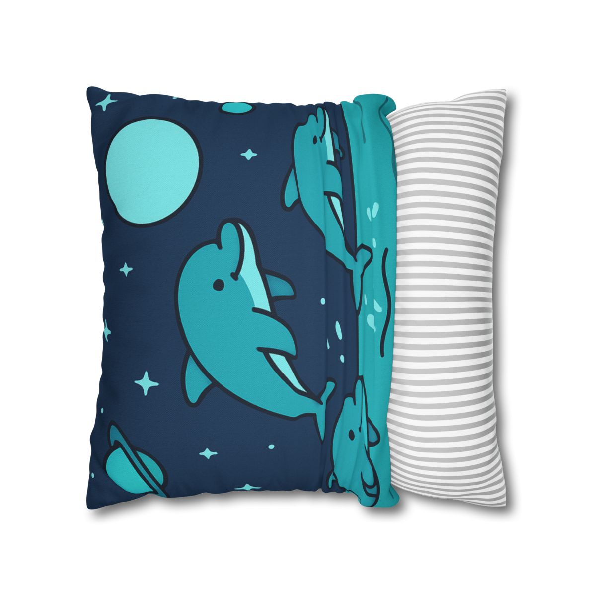 Starlight Sea And The Cosmic Dolphins custom pillow cases