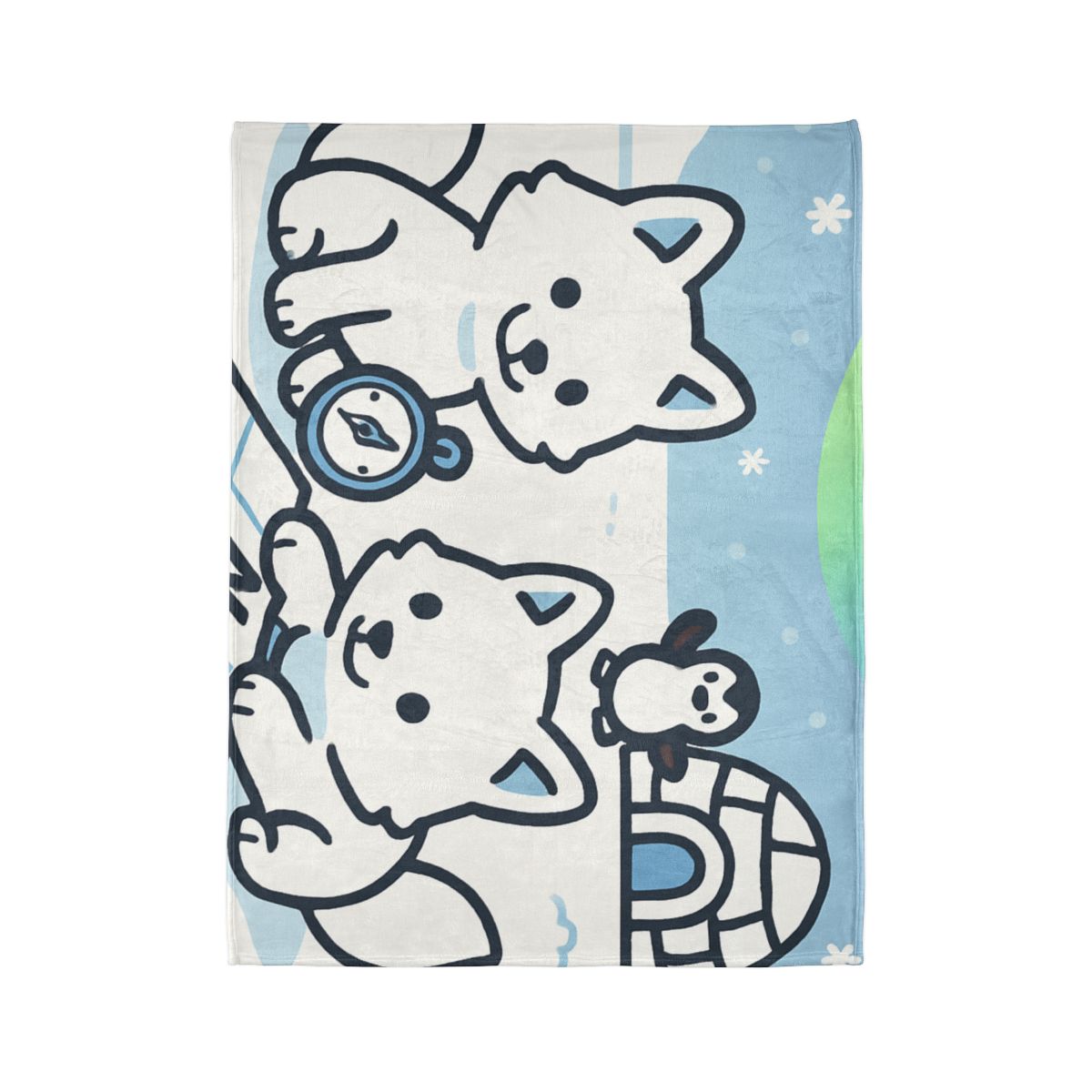 Polar Aurora Map Makers custom blankets