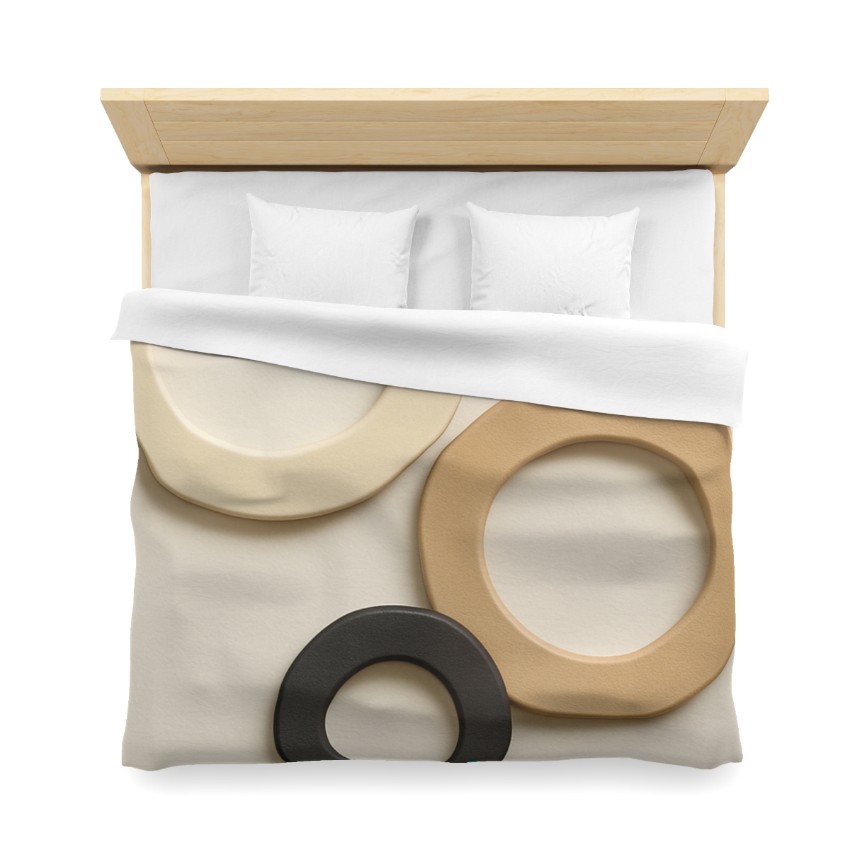 Three Balanced Rings personalized bedding duvets