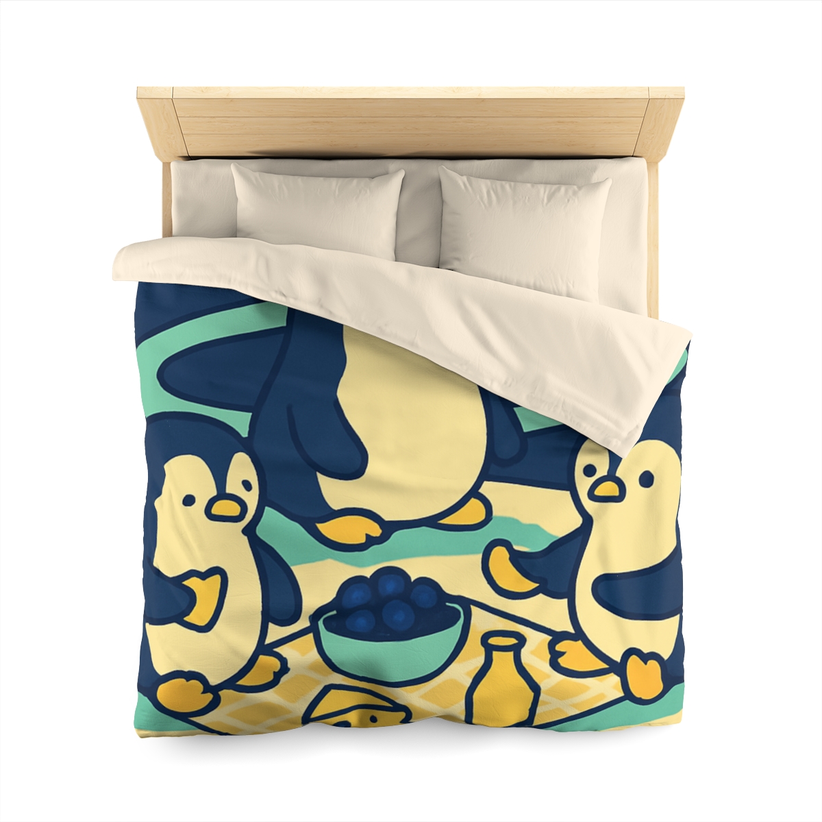 Planet Picnic Penguins stylish duvet covers