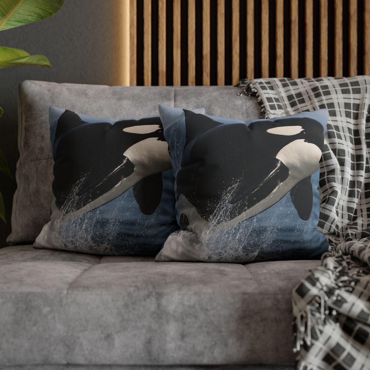 Tidal Monarch Orca stylish decorative pillowcases
