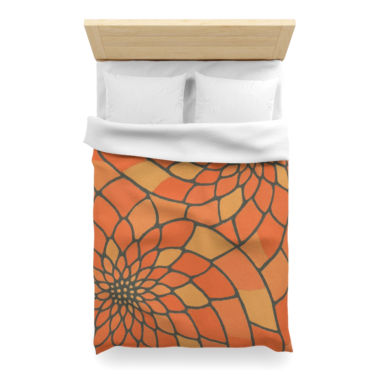 Petal Spiral Matrix custom duvets