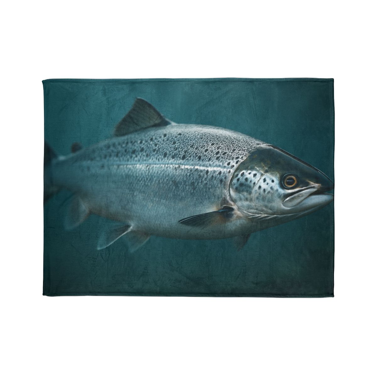 Silver Run Atlantic Salmon personalized cozy blankets