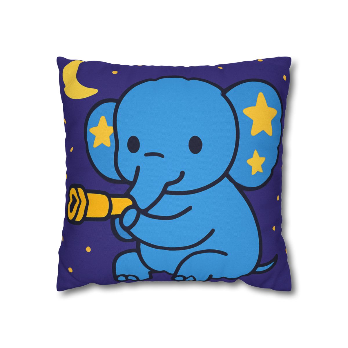 Starlight Safari Elephant designer print pillow cases
