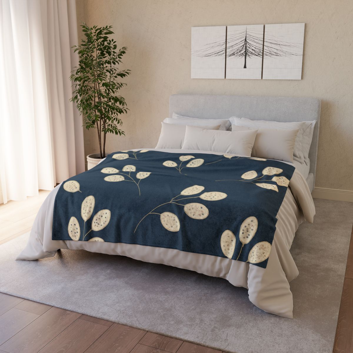 Seed Pod Constellation Dots trendy patterned blankets