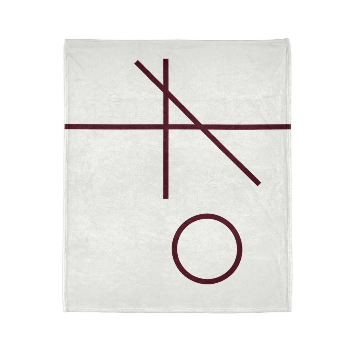 Intersecting Bar Triad With Open Circle trendy patterned blankets