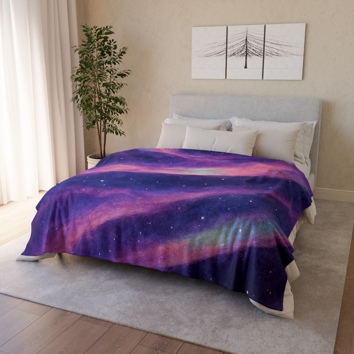 Spectral Nebula Loom Tapestry unique gift blankets