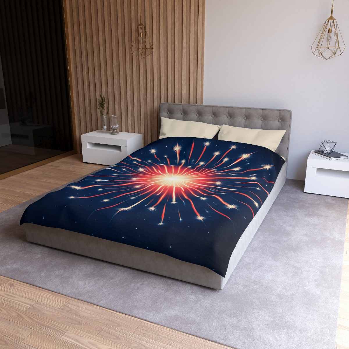 Photon Burst Constellation stylish duvet covers