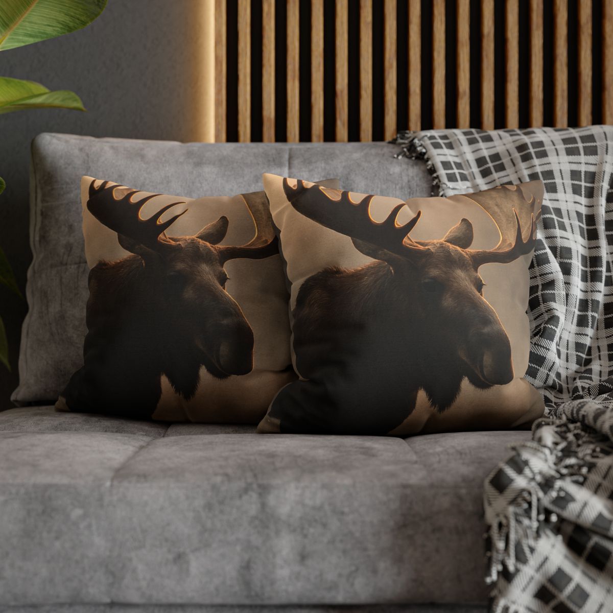 Dawn Mirror Moose designer print pillow cases