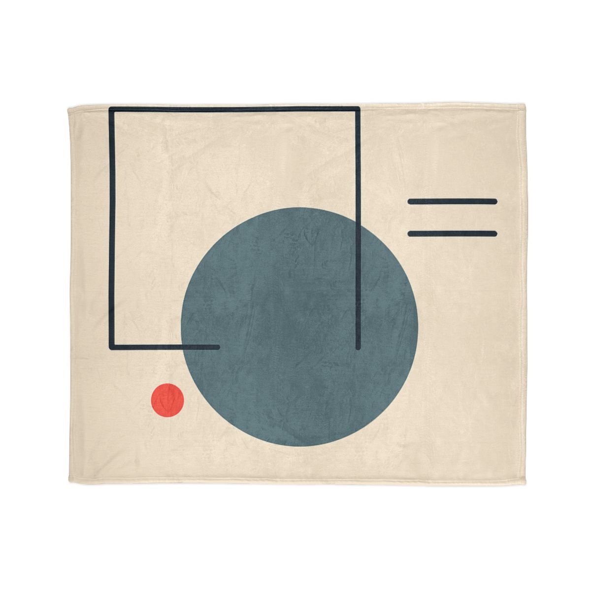 Quiet Orbit With Offset Frame personalized cozy blankets