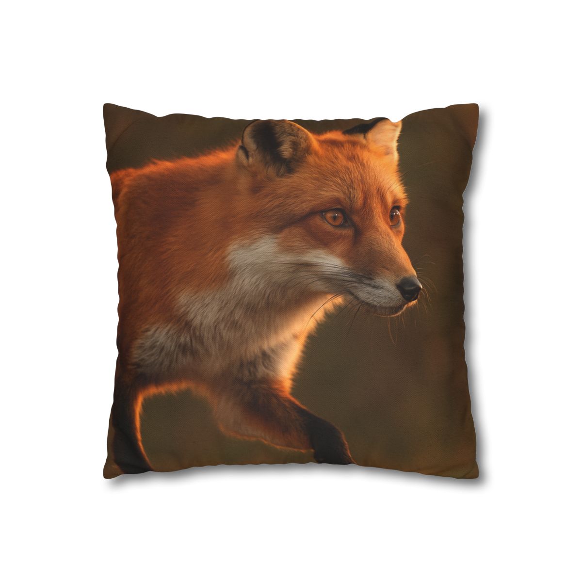 Crimson Whisper Red Fox personalized pillow covers