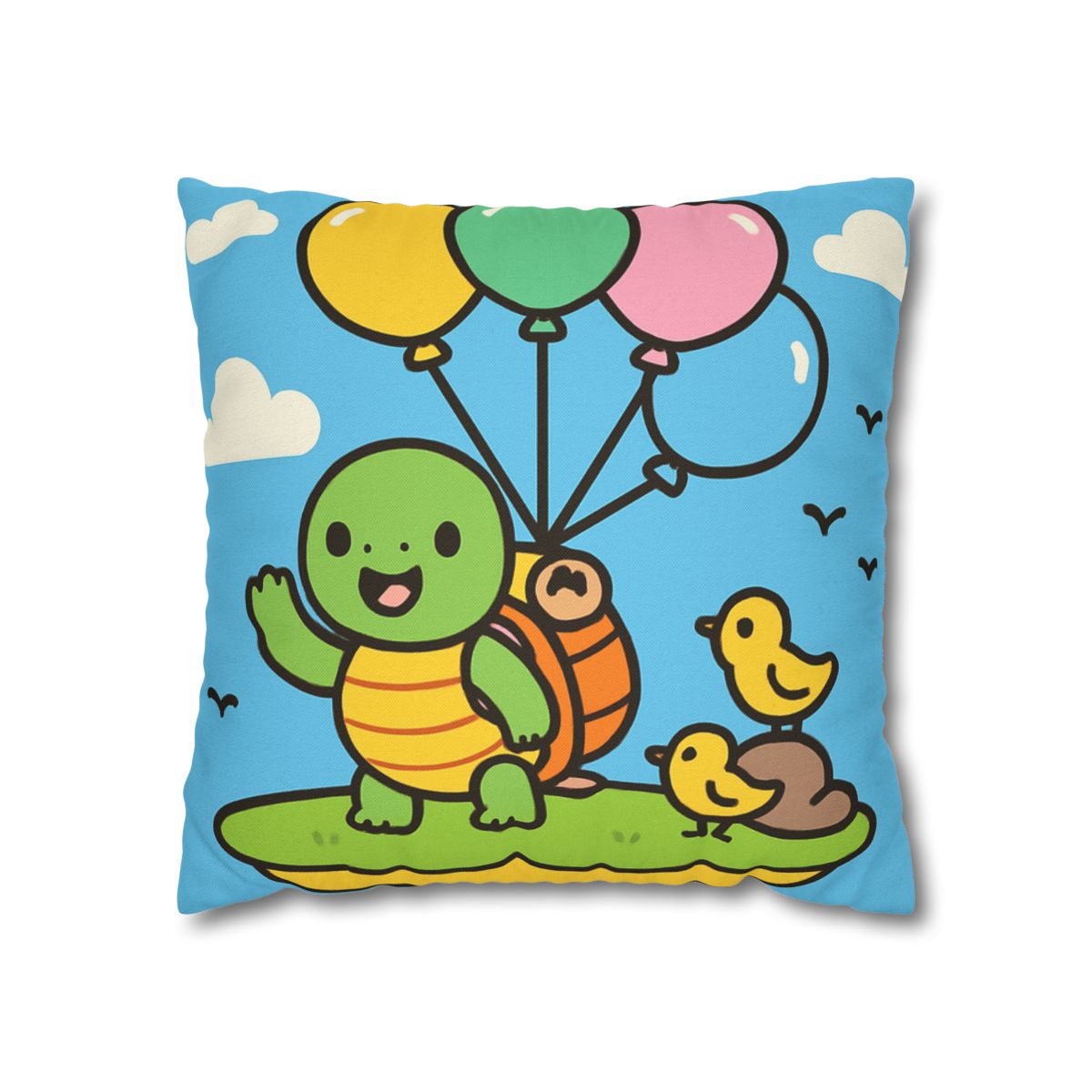 Balloon Island Adventure stylish decorative pillowcases