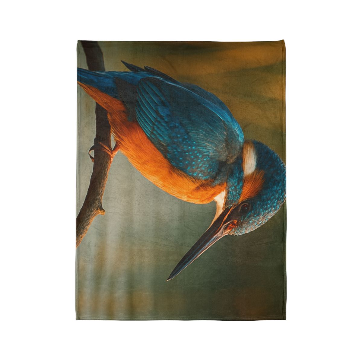 Aurora Splash Common Kingfisher custom blankets