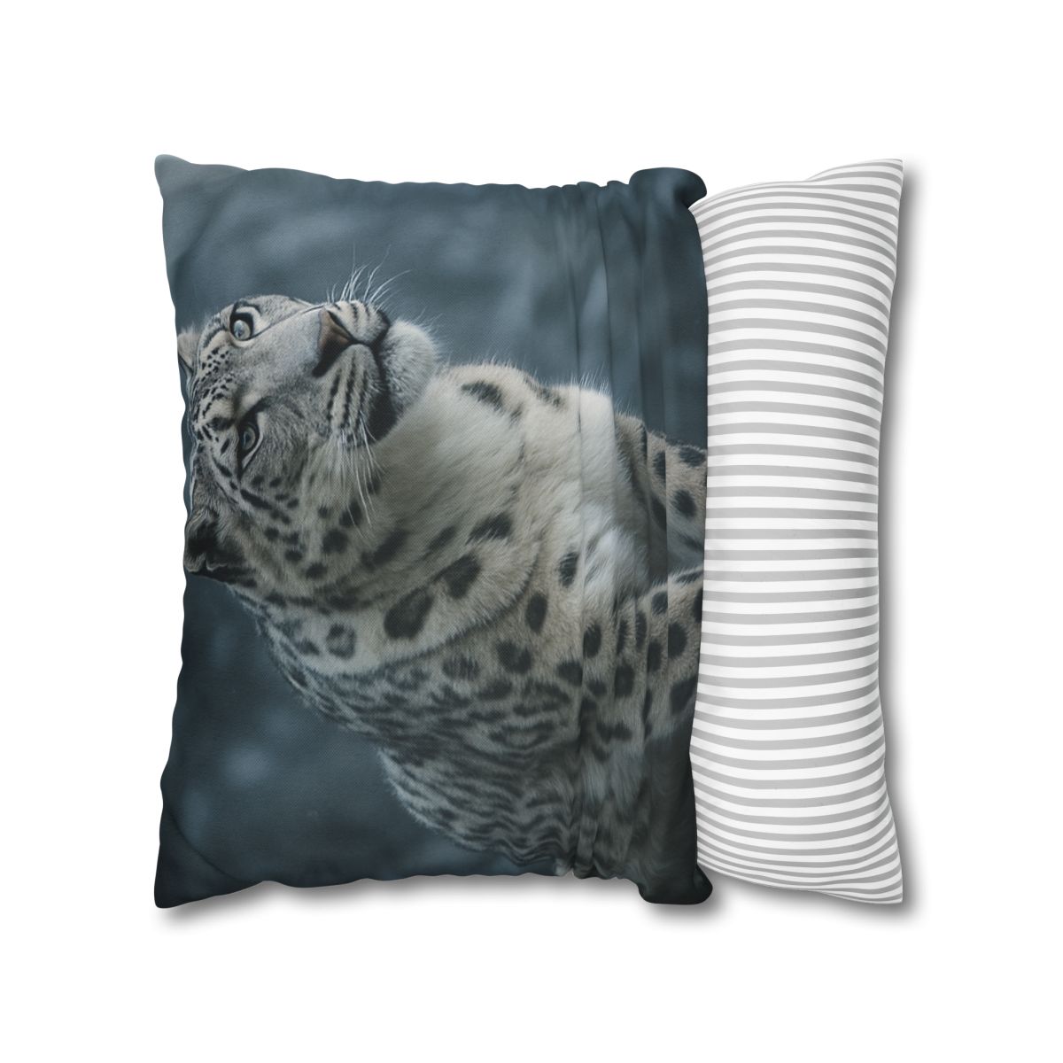 Crest Of Silence Snow Leopard soft cotton pillow cases