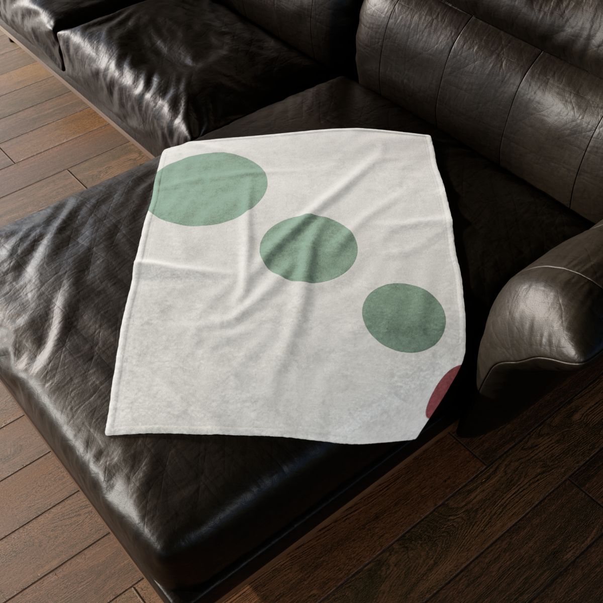 Diagonal Path Of Four Circles soft fleece blankets