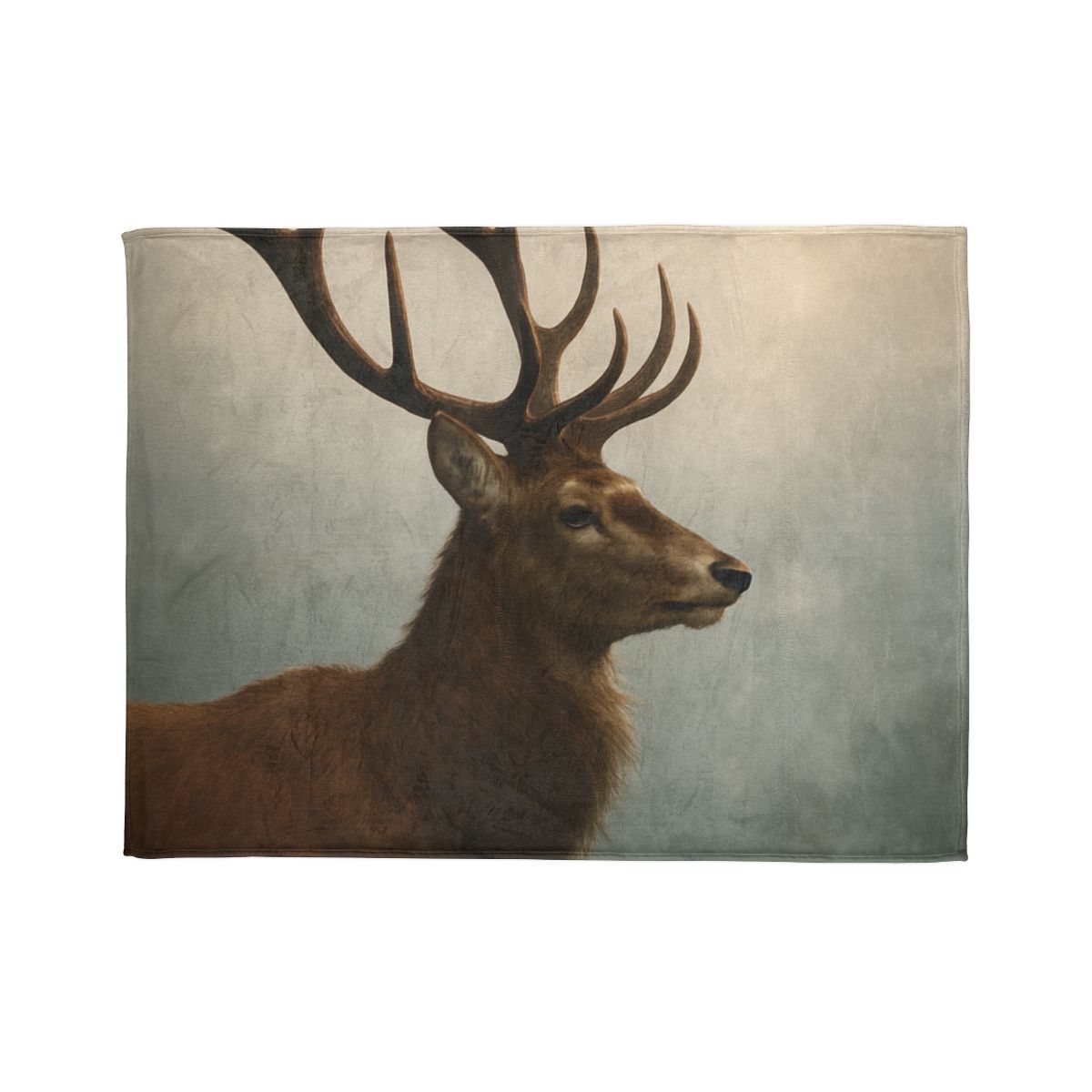 Morning Mist Red Deer Stag stylish throw blankets